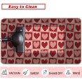 thumbnail image 6 of Valentines Day Door Mat Rug, Red Love Beige 17x29 inch Welcome Decorative Front Doormat Indoor Outdoor Non Slip Rubber Backing Seasonal Anniversary Wedding Entryway Kitchen Floor Decoration, 6 of 6
