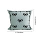 thumbnail image 3 of Funda de almohada con lazo | Funda de almohada decorativa de tela flocada | Cojín para sofá cama de 45 x 45 cm | Cremallera desmontable | Para uso en interiores y exteriores, 3 of 6