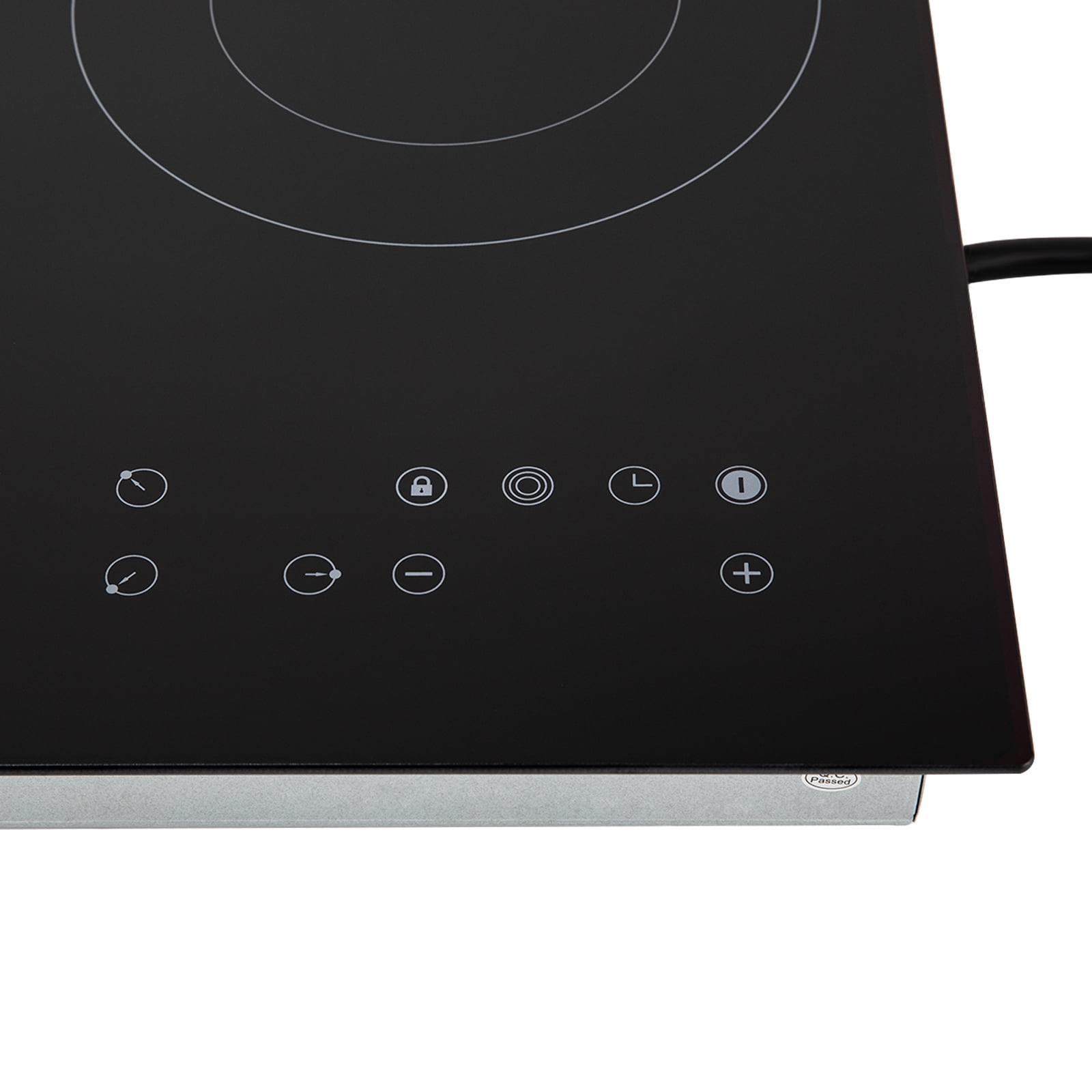 3-Burner Electric Ceramic Cooktop Stove Top with Safety Lock Microcrystalline Panel Touch Control 2.6KW