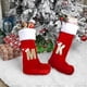 thumbnail image 4 of VEYLIN Christmas Stockings with Letters, 20 Inch Plush Christmas Stockings Large Embroidered Stockings Stockings for Kids/Adult Red Letter(M), 4 of 5