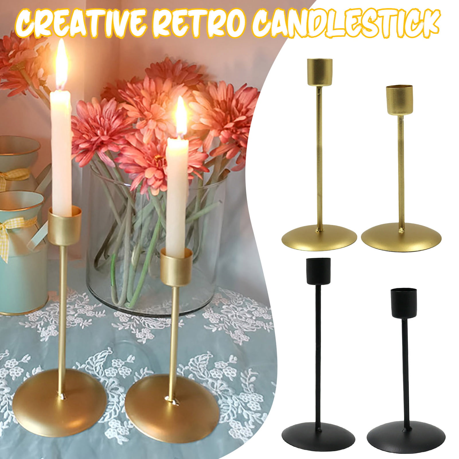 Details about   Candelabra Metal Candle Holders Decorations Candlesticks Event Table Centerpiece 