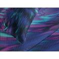 thumbnail image 3 of Ambesonne Moon Quilted Bedspread Set 3 Pcs, Aurora Borealis and Wolf, King Size, Indigo Aqua Magenta, 3 of 5