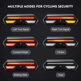 thumbnail image 2 of Luz trasera de bicicleta LED recargable por USB, linterna de seguridad, resistente al agua, para casco de bicicleta de seguridad, 2 of 5