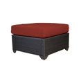 thumbnail image 4 of TKC Barbados Patio Wicker Ottoman in Terracotta, 4 of 6