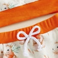thumbnail image 6 of ZHOGXU Toddler Kids Girls Boys Outfit Long Sleeve Round Neck Easter Bunny Print Top And Pants Comfortable Cute Two Piece Sets For Casual Daily Wear,Orange,12-18 Months, 6 of 7