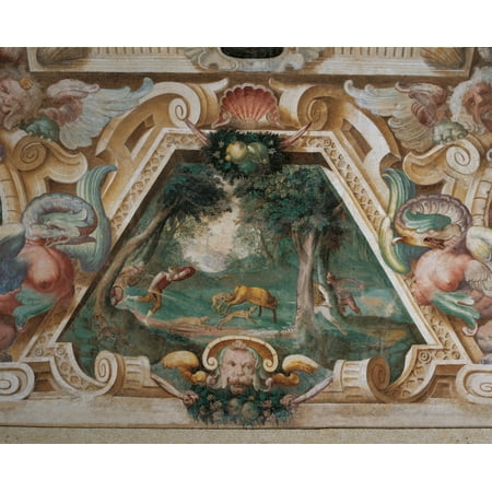 Decoration Of Villa Visconti Borromeo Litta In Lainate Canvas Art - (36 x 24)