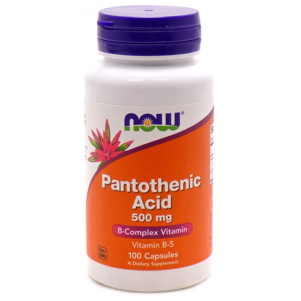NOW Foods Pantothenic Acid 500 mg 100 Capsules