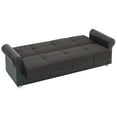 thumbnail image 3 of Ottomanson Convertible Sleeper Sofa Bed with Hidden Storage, Firm Comfort Couch, Black, 3 of 7