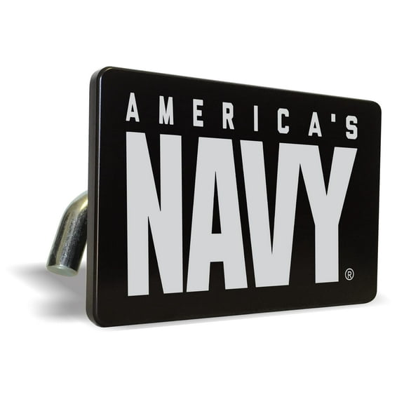 [U.S. Navy Officially Licensed Product] - America's Navy Premium QuaIity Anodized Billet Aluminum Laser Etched UV Resistant Metal Trailer/Tow Hitch Cover for 2" Receivers, for Truck, SUV or Car