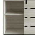 thumbnail image 5 of Castle Place Farmhouse Sideboard Buffet Cabinet, Light Grey, 5 of 8