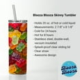 thumbnail image 3 of Lots of Gummi Bears 20oz Insulated Water Bottle Skinny Tumbler Includes Straw, 3 of 7