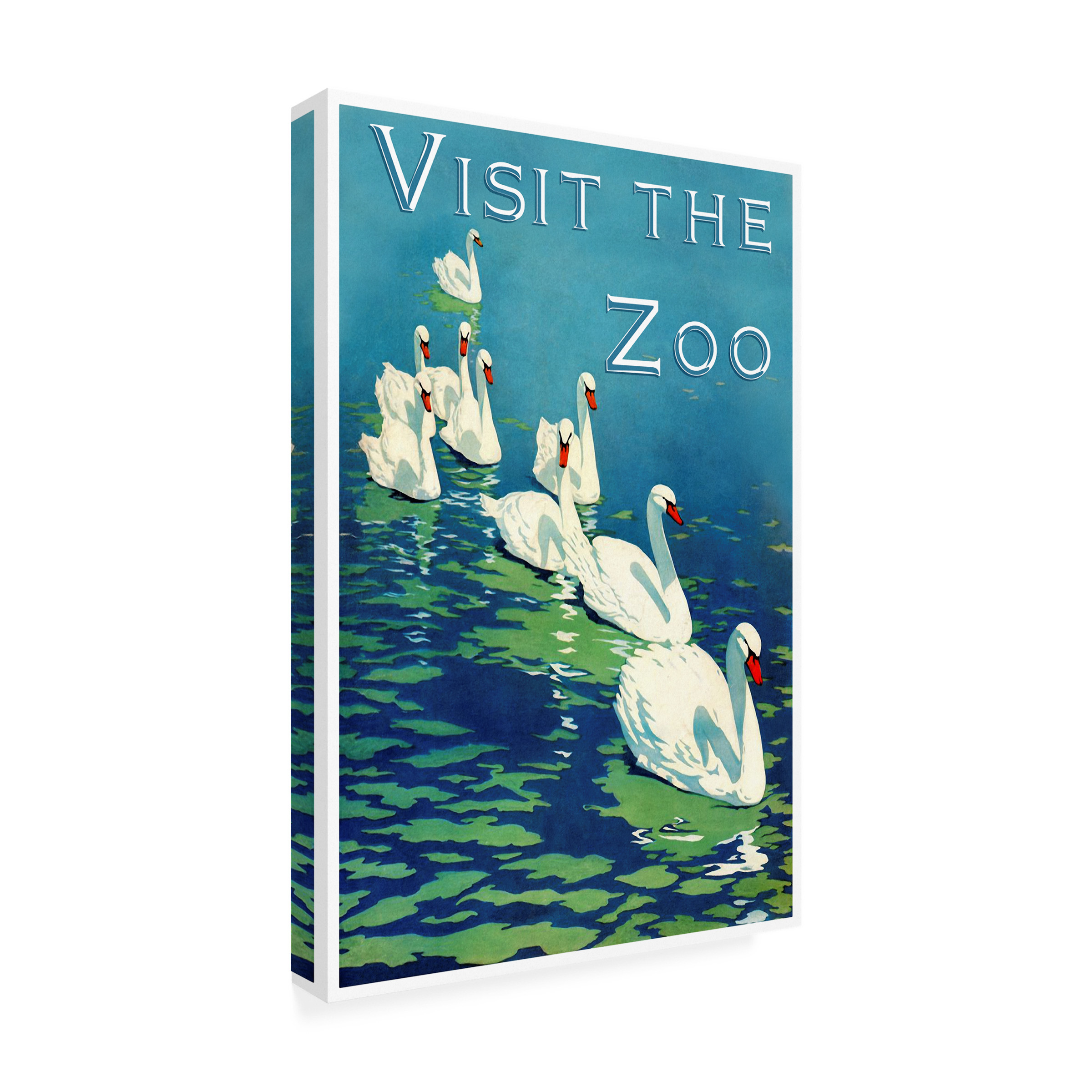 Trademark Fine Art Vintage Lavoie The Zoo 2 Canvas Wall Art - 16x24