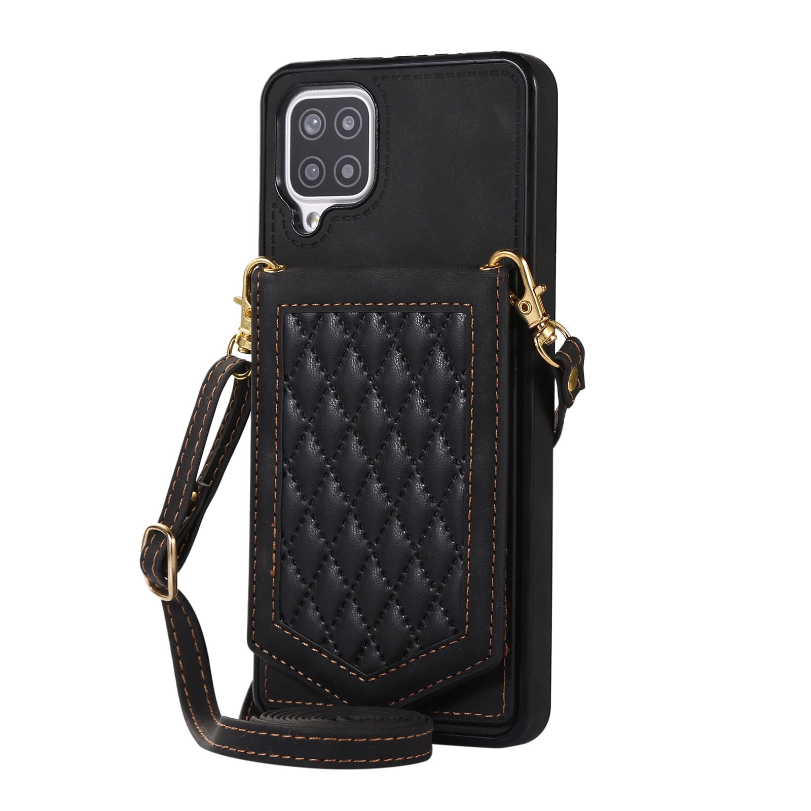 Detachable Crossbody Lanyard Leather Phone Case For Samsung Galaxy S21 A12  A32