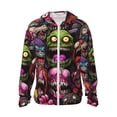 thumbnail image 1 of Fotbe Monstrous Cartoon Characters Chaqueta con Protección Solar UPF 50+ para Hombre y Mujer, Camisa con Capucha y Bolsillos-XX-Large, 1 of 7