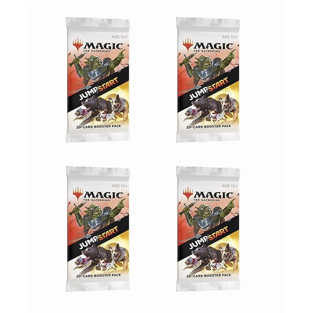 Card Game Paquete de 4 paquetes Magic: The Gathering Draft Booster Pack Lot MTG Jumpstart