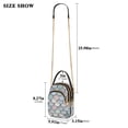 thumbnail image 2 of FORMRS Crossbody Bag for Women Quilted Travel Shoulder Cell Phone Purse with Chain Strap Handbag, Light Blue Shimmering Pattern, 2 of 7