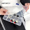thumbnail image 2 of 4 Pieces Gift Plastic Compartment Box 15 Grids Storage Grids With, 2 of 5