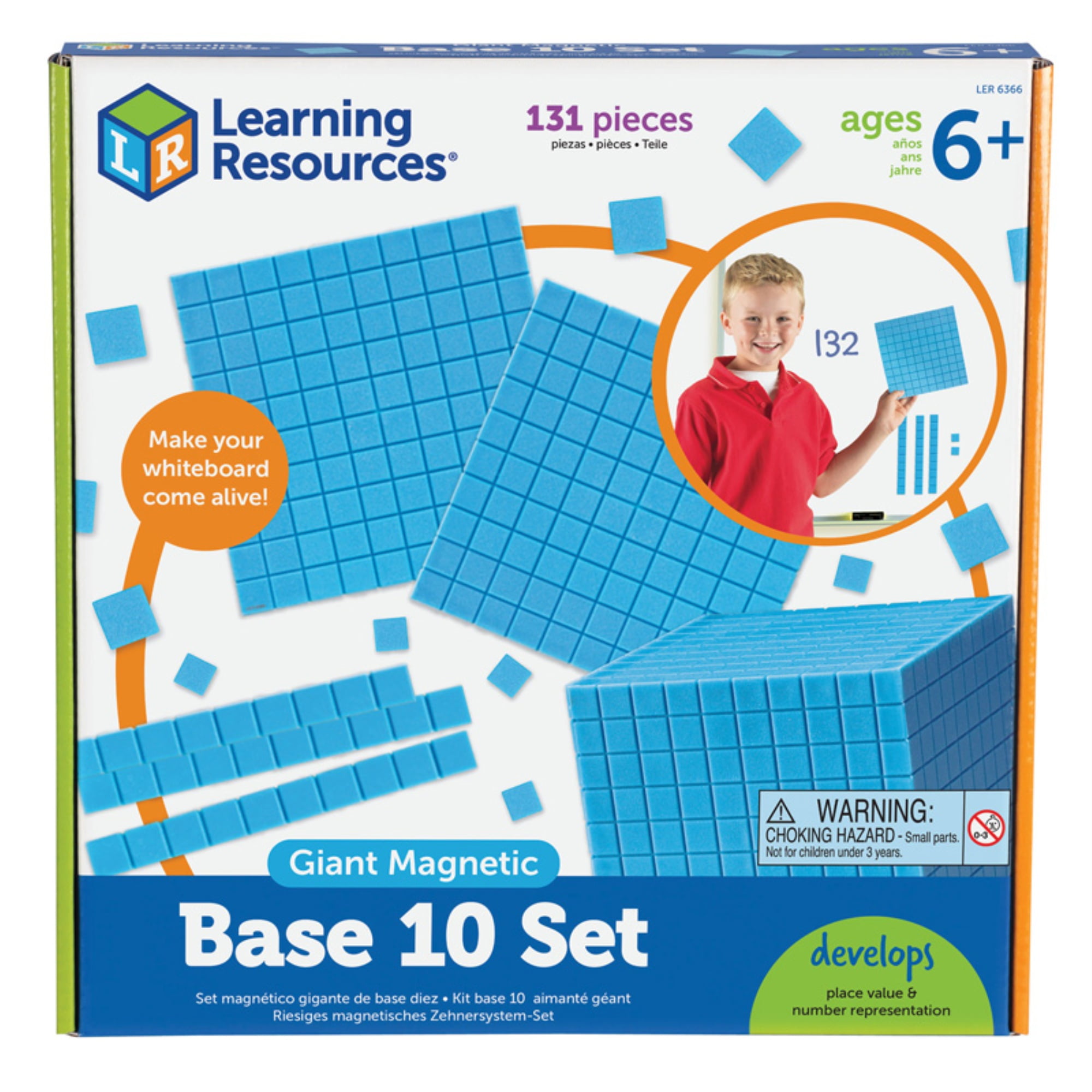 Large Base Ten Area Pieces Set Homeschool Math Place Value 