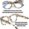 thumbnail image 4 of Soarea 2 Pack Retro Oversized Reading Glasses for Women Blue Light Blocking Computer Readers with Spring hinge Thick Frame, 4 of 8