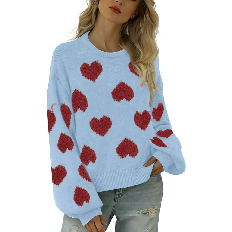 Walmart top heart sweater