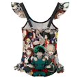 thumbnail image 2 of My Hero Academia Girls Swimsuit Ruffle One-piece Beachwear Kids Cute Swimwear Summer Bathing Suit 6-7Y（110cm）, 2 of 8