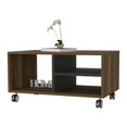 thumbnail image 5 of Lisboa Coffee Table,Four Casters,Three Shelves,Multicolor Engineered Wood Furniture Bedroom Dressers Chests Wardrobes, 5 of 6