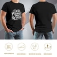 thumbnail image 5 of Emotional Support Husband Dandy Men's Cotton Short Sleeve HD Print Tee for Casual T-Shirt Crew Neck Top Black S, 5 of 7