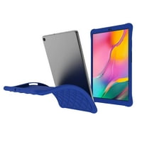 EpicGadget Silicone Case for Galaxy Tab A 10.1 2019 SM-T510/SM-T515, Diamond Grid Silicone Rubber Gel Cover Case for Samsung Galaxy Tab A 10.1 Released in 2019 (Navy Blue)