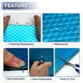 thumbnail image 4 of Unique Bargains 10 Pcs 80mil 2mm 69.5sqft Car Sound Mat Butyl Rubber for Hood Boat Engine Cover 9.84"x7.87" Blue Rhombus, 4 of 7