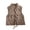 Khaki, variant on Abomasnow Womens Quilted Puffer Vest Winter Stand Collar Warm Quilted Jackets Lightweight Button Down Padded Gilet Outerwear