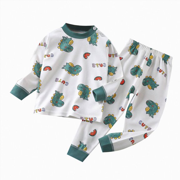 Splozh Fall Winter Toddler Baby Boy Clothes Crewneck Graphic Tees Pants Sweatsuit Long Sleeve Outfits Winter Baby Boy Clothes,White,5-6 Years