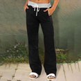 thumbnail image 2 of Women's Comfortable Cropped Leisure Pants Color Sweatpants Yoga Pants, 2 of 8