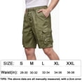 thumbnail image 3 of NKZNKZ Cargo Shorts for Men Casual Cargo Style Work Shorts Cargo Shorts for Men Outdoor Quick Dry Lightweight Workwear Green SIZE 2XL, 3 of 9