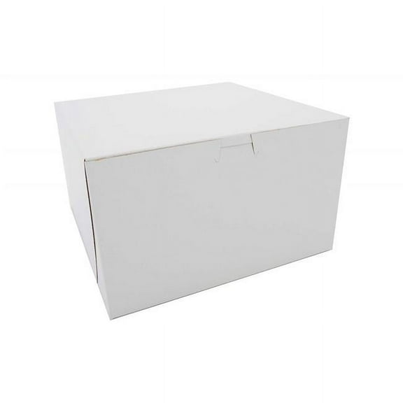 Southern Champion Tray 979 10 x 10 x 6 in. Bakery Box - White, 100 Per Bundle