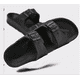 thumbnail image 5 of Sandalias planas para mujer Plantilla cómoda Diapositivas ajustables Hebilla doble Zapatillas EVA Adepaton HMHZ761-3, 5 of 7