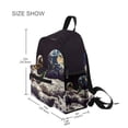 thumbnail image 3 of FORMRS School Backpack with Front Zippered Pocket 12" Student Travel Daypack, Beige Astronaut, 3 of 6