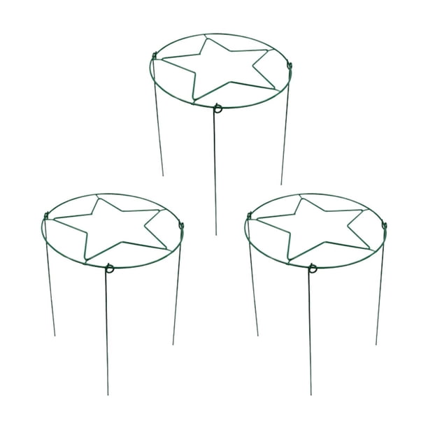 3 piezas de soportes para plantas, marco de metal, para jardín, flores, lirios, potos, hoyas, rosas, tomates de interior, hiedra, plantas de interior, Verde