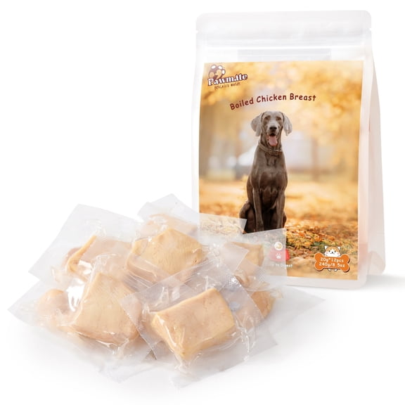 Pawmate Steamd Chicken Breast Dog Treats - Soft & Juicy, Natural  for Puppies, Kittens & Senior Pets   (240g/8.5oz)