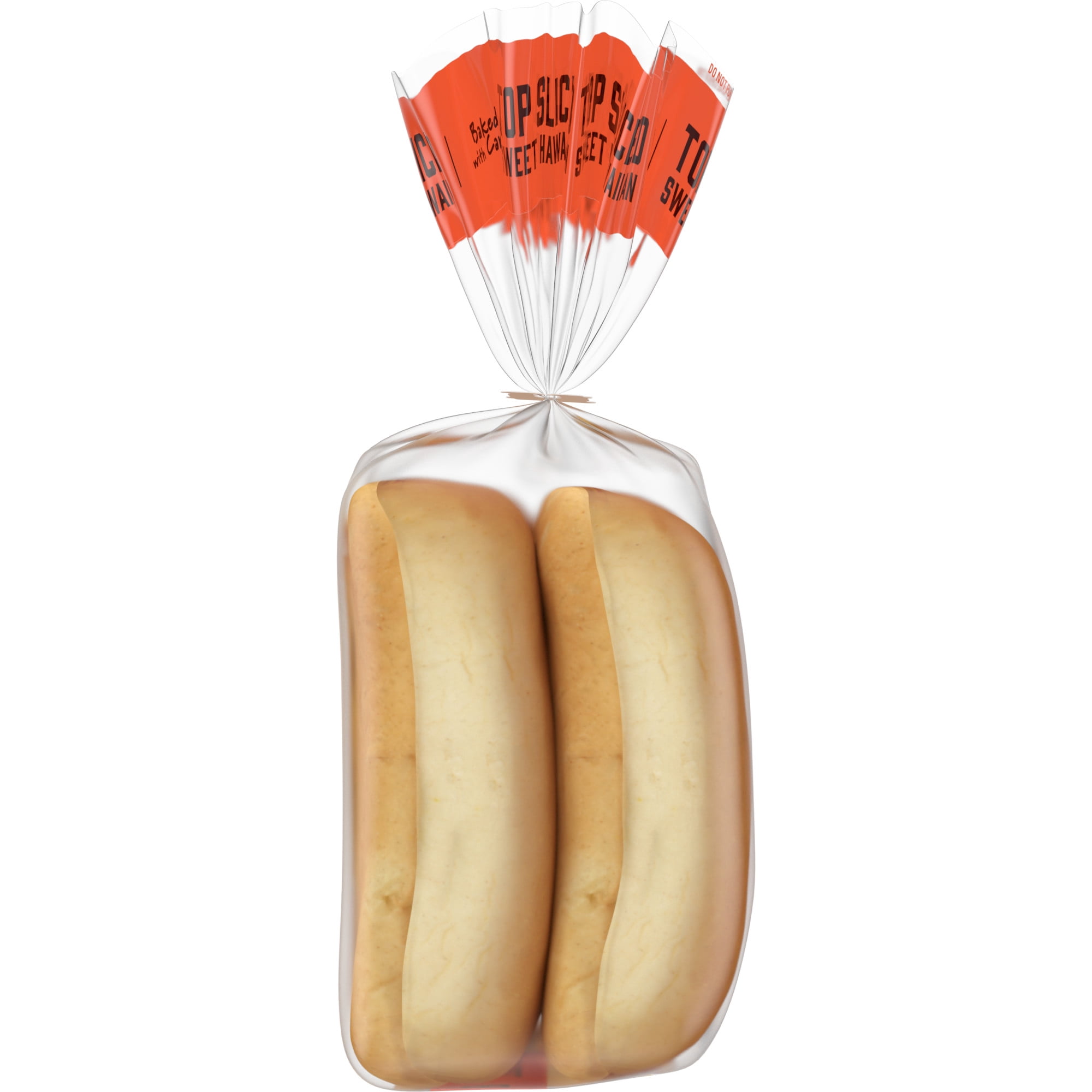 Pepperidge Farm Sweet Hawaiian Hot Dog Buns, Top Sliced, 8-Pack Bag