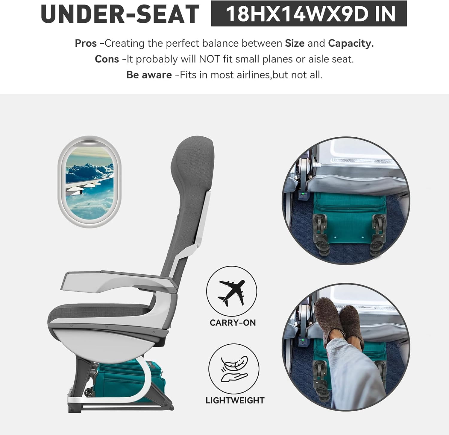 TIAWOLT 16 Inch Underseat Carry on Luggage With Wheels Softside Lightweight Compact Business Suitcases Travel Bag with Spinner Wheels Airline Approved Luggage for Short Trip,Green