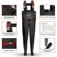 thumbnail image 4 of DaddyGoFish Chest Waders for Kids and Adults, Fishing and Hunting Waders with a Pocket and a Wader Hanger, 4 of 10