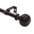 thumbnail image 2 of UTOPIA ALLEY Wall Mounted 5/8 Inch Curtain Rod - Curtain Rods For Windows 28 to 48 Inch, Adjustable Drapery Rods, Oil rubbed bronze Bedroom Curtain Rods, Tapestry Poles (Oil rubbed bronze, 28"-48"), 2 of 9