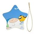 thumbnail image 2 of Adventure Time Jake Finn Christmas Ornaments Ceramic Star Christmas Tree Hanging Home Decoration Xmas Souvenirs Pendant Gift, 2 of 8