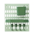 thumbnail image 2 of No Hole Wall Shelves, Household Hanging Basket, Dormitory Kitchen Storage, Green PET Material, Multifunctional, Easy to View, Easy Installation with Hooks, 2 of 6