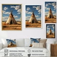 thumbnail image 4 of Designart "Beige Coral Native Tipi Winds" Cityscapes Canvas Print, 4 of 5