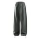 thumbnail image 3 of Pantalones cargo de senderismo para hombre: corte holgado, cintura con cordón, cinturilla elástica; pantalones deportivos informales con bolsillos utilitarios., 3 of 3