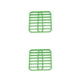 thumbnail image 3 of Matsuzay Rejilla para asado de silicona, 2 uds., resistente a altas temperaturas y antiadherente, duradera, verde verde 2Conjunto, 3 of 6