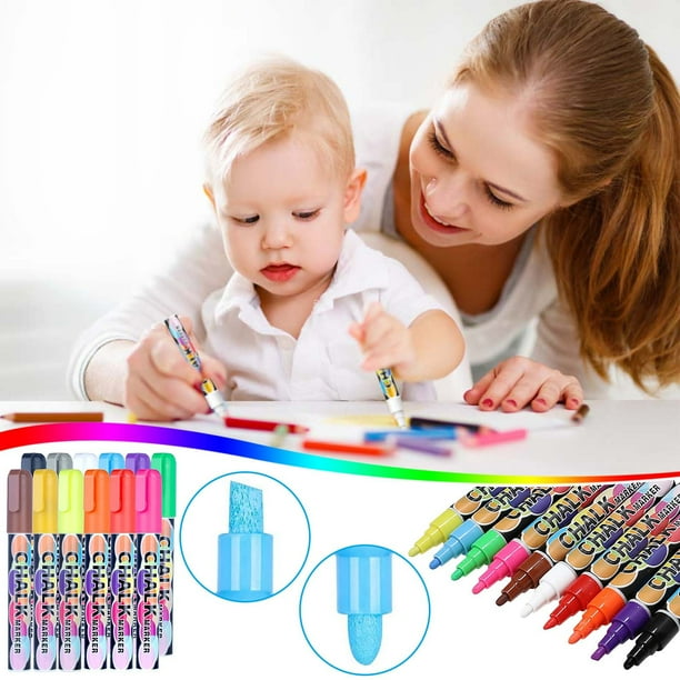 Chalk Markers Chalkboard Markers 12 Pack Neon Wet Erasable Chalk chalk-markers-chalkboard-markers-12-pack-neon-wet-erasable-chalk