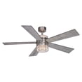 thumbnail image 4 of Ashford Brushed Nickel Ceiling Fan with Dual LED Light Kits and Remote, 4 of 12