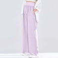 thumbnail image 4 of Purcolt Women's Maternity Wide Leg Yoga Pants Stretchy High Waist Loose Fit Over The Belly Pants Summer Casual Soft Work Office Pregnancy Pants, 4 of 7